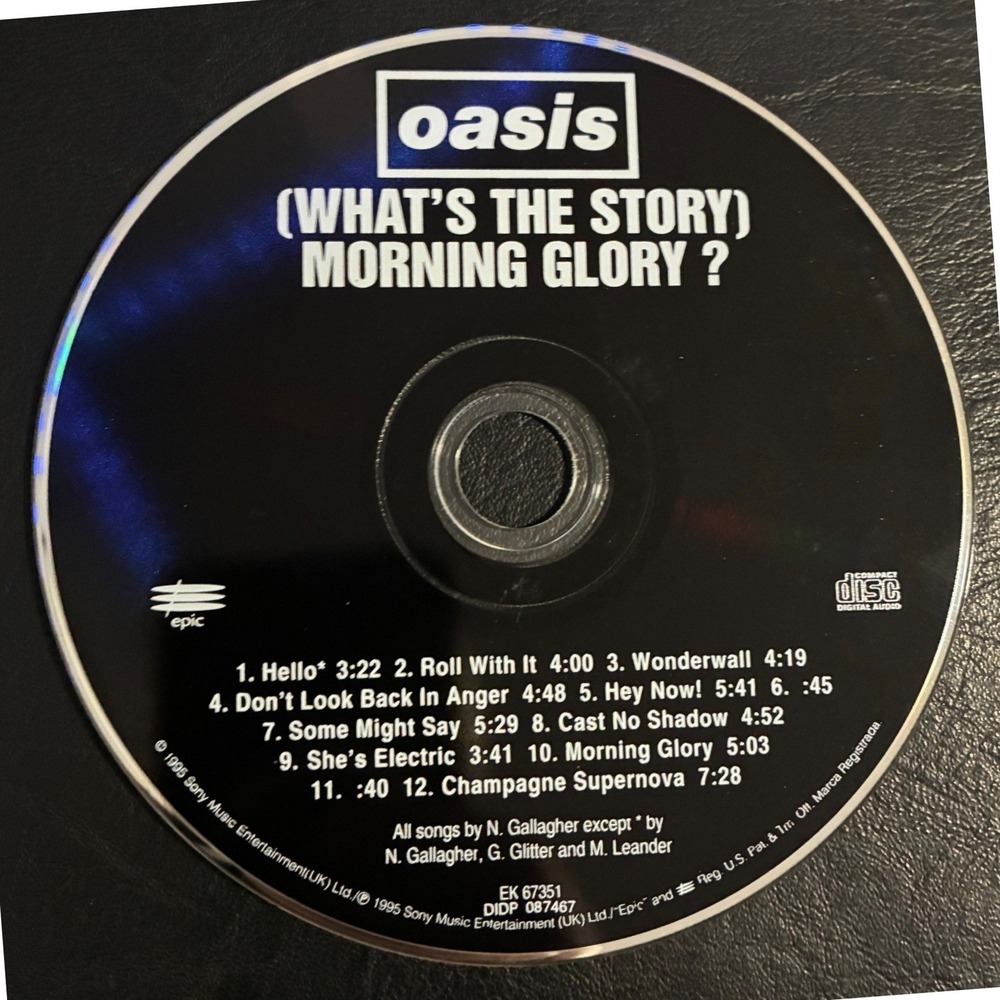 Oasis (What's The Story) Morning Glory? CD 1995 Epic EK 67351 Britpop Disc Only